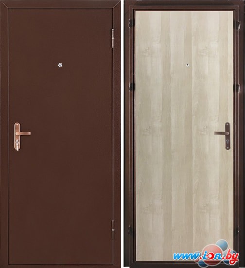 Металлическая дверь elPorta Ультра Лайт 205x85 (антик медь/беленый дуб, левый) в Могилёве