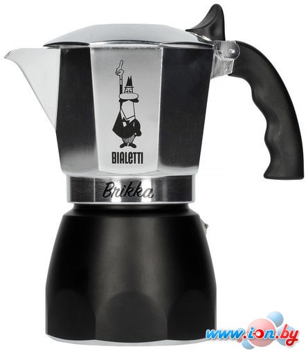 Гейзерная кофеварка Bialetti Brikka 2020 (4 порции, черный) в Гомеле