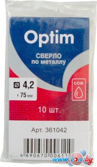 Набор оснастки Optim 361042 (10 предметов) в Витебске