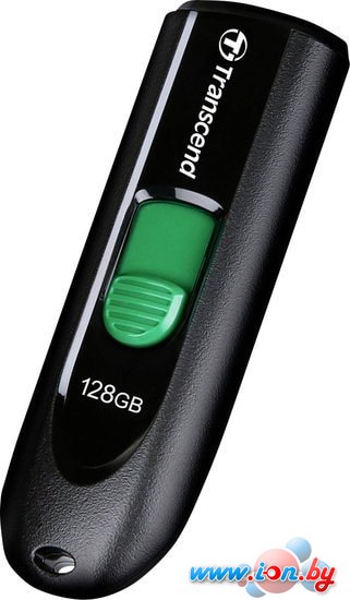 USB Flash Transcend JetFlash 790C 128GB (черный/зеленый) в Могилёве