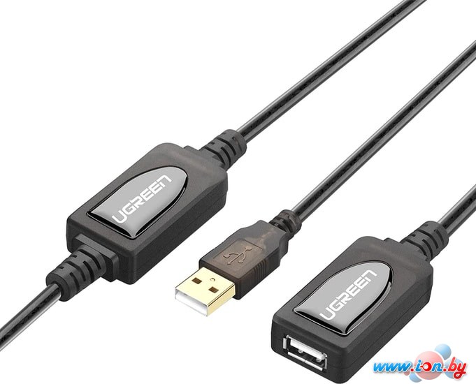Удлинитель Ugreen US121 10323 USB Type-A - USB Type-A (15 м, черный) в Могилёве