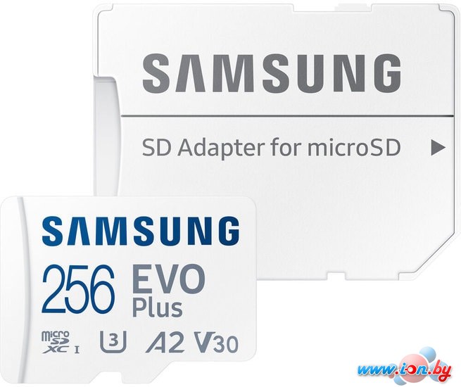 Карта памяти Samsung EVO Plus 2021 microSDXC 256GB (с адаптером) в Могилёве