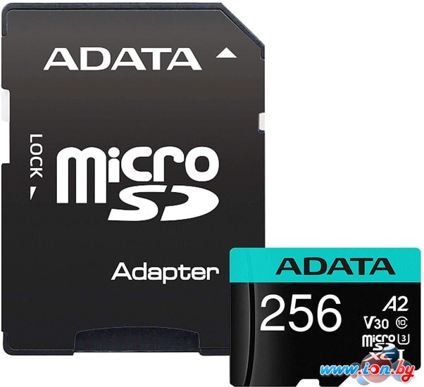 Карта памяти A-Data Premier Pro AUSDX256GUI3V30SA2-RA1 microSDXC 256GB (с адаптером) в Гродно