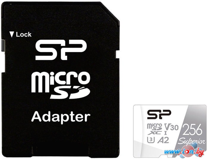 Карта памяти Silicon-Power Superior microSDXC SP256GBSTXDA2V20SP 256GB (с адаптером) в Витебске