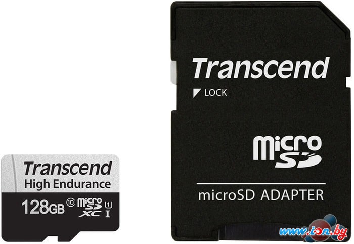 Карта памяти Transcend microSDXC TS128GUSD350V 128GB (с адаптером) в Могилёве