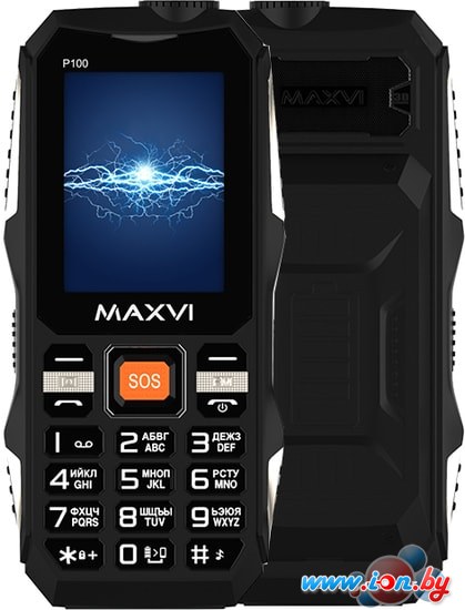 Мобильный телефон Maxvi P100 (черный) в Минске