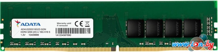Оперативная память A-Data 16GB DDR4 PC4-25600 AD4U320032G22-SGN в Бресте