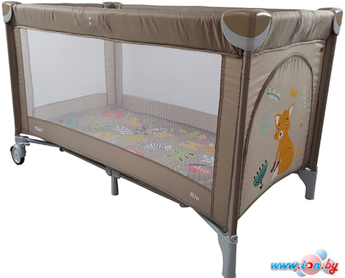 Манеж-кровать Baby Tilly T-1011 Rio (песочно-бежевый) в Гомеле