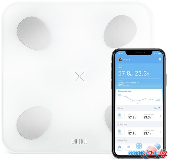 Напольные весы Picooc Mini Lite (белый) в Могилёве