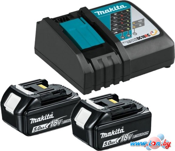 Аккумулятор с зарядным устройством Makita BL1850B + DC18RC 191L74-5 (18В/5 Ah + 7.2-14.4В) в Могилёве