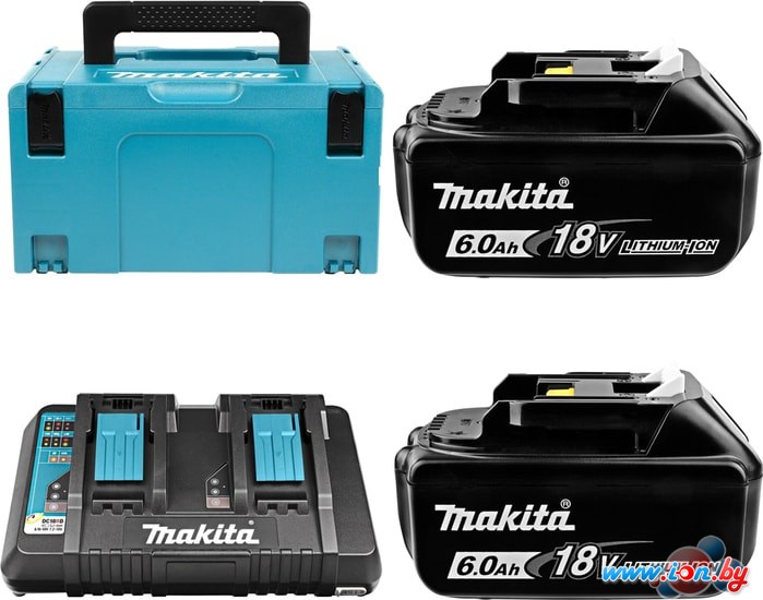 Аккумулятор с зарядным устройством Makita BL1860B + DC18RD 198080-9 (40В/6 Ah + 7.2-18В) в Могилёве