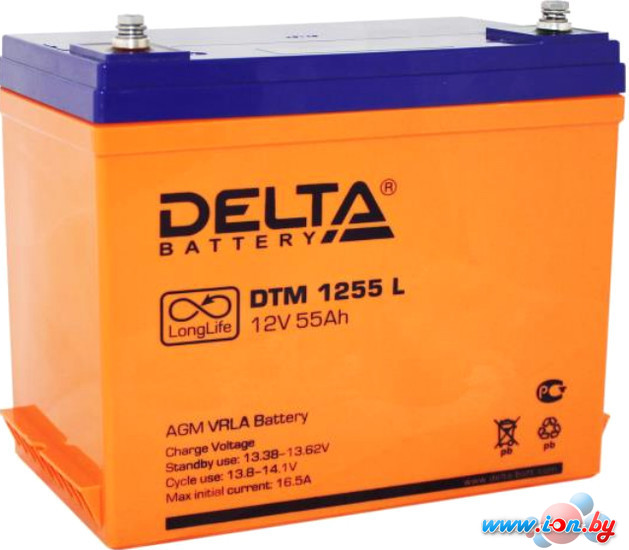 Аккумулятор для ИБП Delta DTM 1255 L (12В/55 А·ч) в Минске