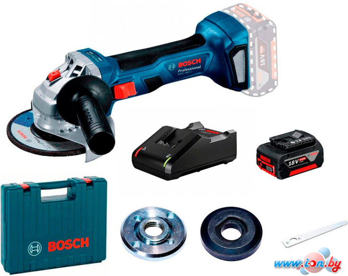 Угловая шлифмашина Bosch GWS 180-LI Professional 06019H9025 (с 1-им АКБ, кейс) в Могилёве