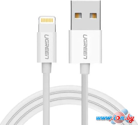 Кабель Ugreen US155 USB Type-A - Lightning (0.5 м, белый) в Могилёве