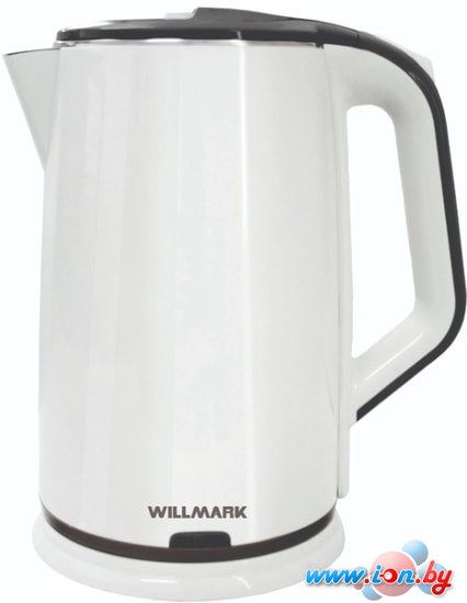 Электрический чайник Willmark WEK-2012PS (белый/черный) в Гродно