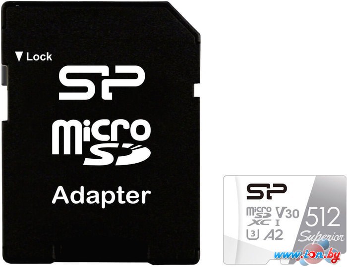 Карта памяти Silicon-Power Superior microSDXC SP512GBSTXDA2V20SP 512GB (с адаптером) в Могилёве