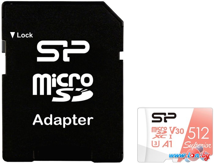 Карта памяти Silicon-Power Superior A1 microSDXC SP512GBSTXDV3V20SP 512GB в Могилёве