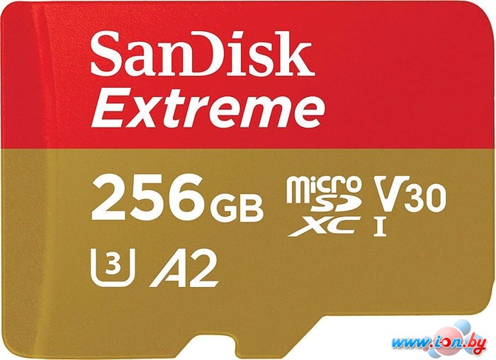 Карта памяти SanDisk Extreme microSDXC SDSQXA1-256G-GN6GN 256GB в Могилёве