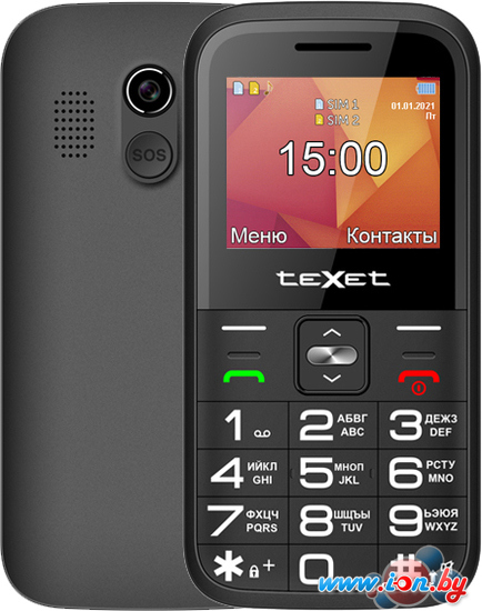 Кнопочный телефон TeXet TM-B418 (черный) в Могилёве