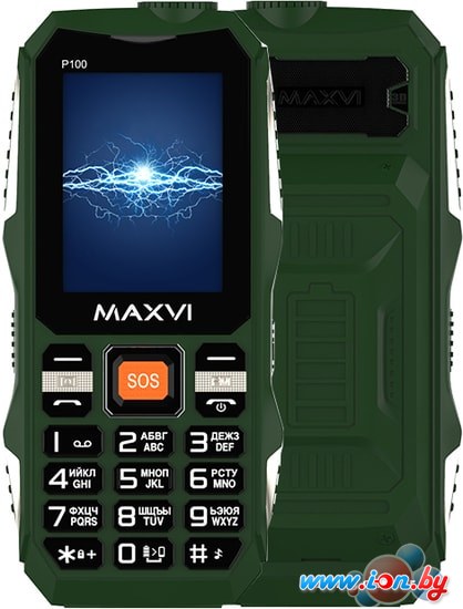 Мобильный телефон Maxvi P100 (зеленый) в Бресте