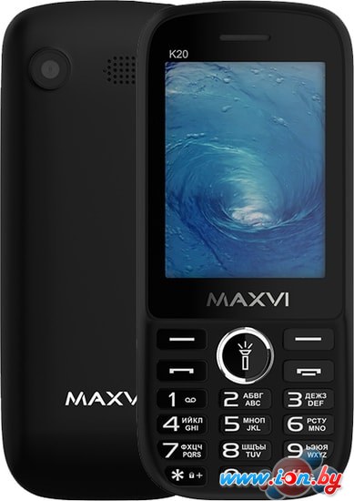 Кнопочный телефон Maxvi K20 (черный) в Могилёве