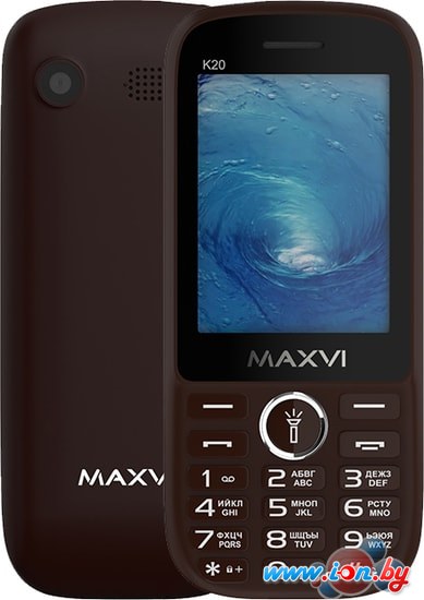 Кнопочный телефон Maxvi K20 (коричневый) в Могилёве