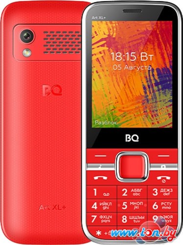 Кнопочный телефон BQ-Mobile BQ-2838 Art XL+ (красный) в Гродно