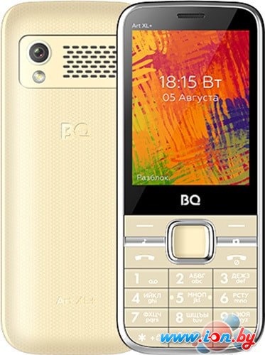 Кнопочный телефон BQ-Mobile BQ-2838 Art XL+ (бежевый) в Гомеле