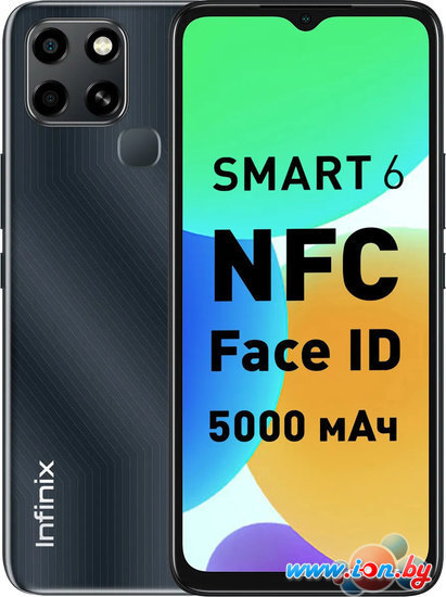 Смартфон Infinix Smart 6 NFC 2GB/32GB (черный) в Могилёве