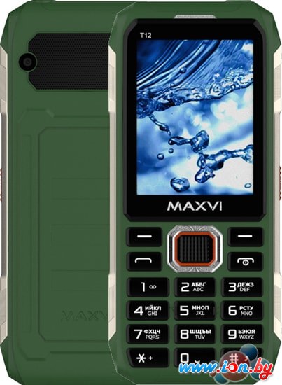 Кнопочный телефон Maxvi T12 (зеленый) в Минске