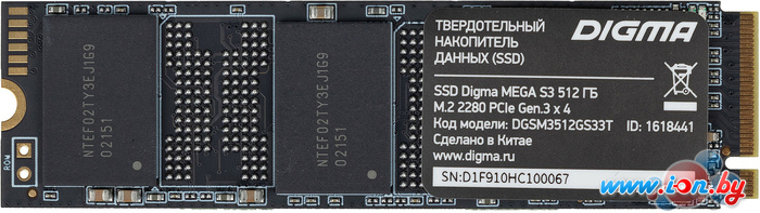 SSD Digma Mega S3 512GB DGSM3512GS33T в Гродно