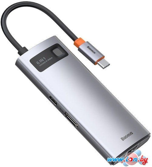 USB-хаб Baseus Metal Gleam Series 6-in-1 Type-C CAHUB-CW0G в Бресте