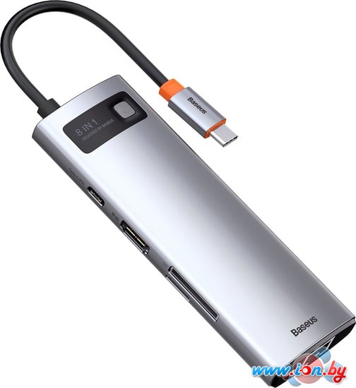 Док-станция Baseus Metal Gleam Series 8-in-1 Type-C CAHUB-CV0G в Могилёве