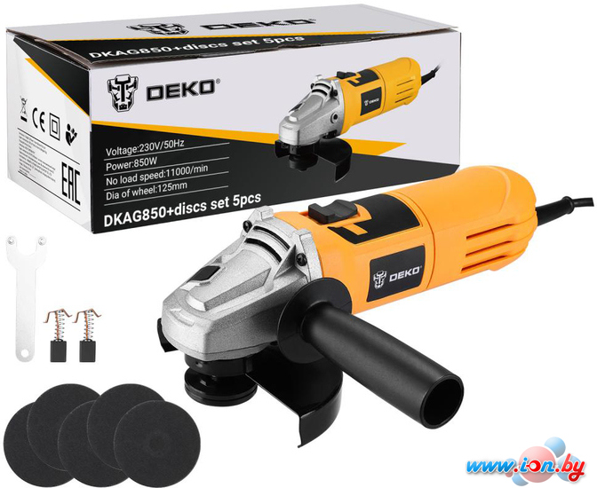 Угловая шлифмашина Deko DKAG850 SET в Могилёве