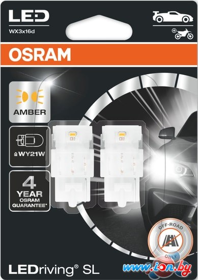 Светодиодная лампа Osram WY21W LEDriving Amber 2шт в Витебске