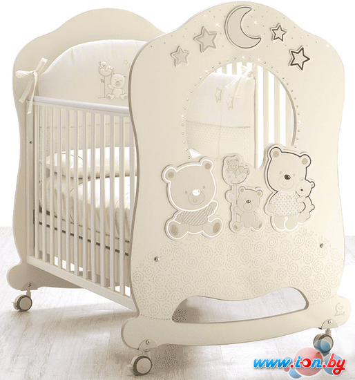 Классическая детская кроватка Italbaby Happy Family Oblo 070.0800-0006 (кремовый) в Гомеле