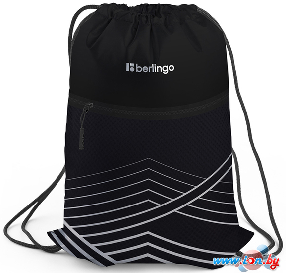 Мешок для обуви Berlingo Black and white geometry MS230202 в Могилёве
