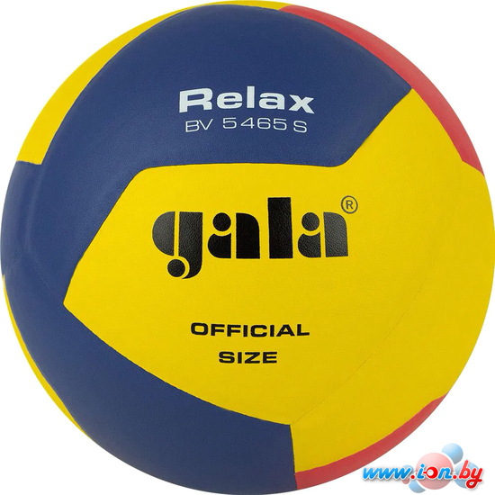 Волейбольный мяч Gala Relax 12 BV 5465 S (размер 5, желтый/синий/красный) в Гомеле