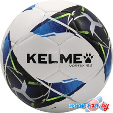 Футбольный мяч Kelme Vortex 18.2 9886130-113-5 (белый/синий, 5 размер) в Могилёве