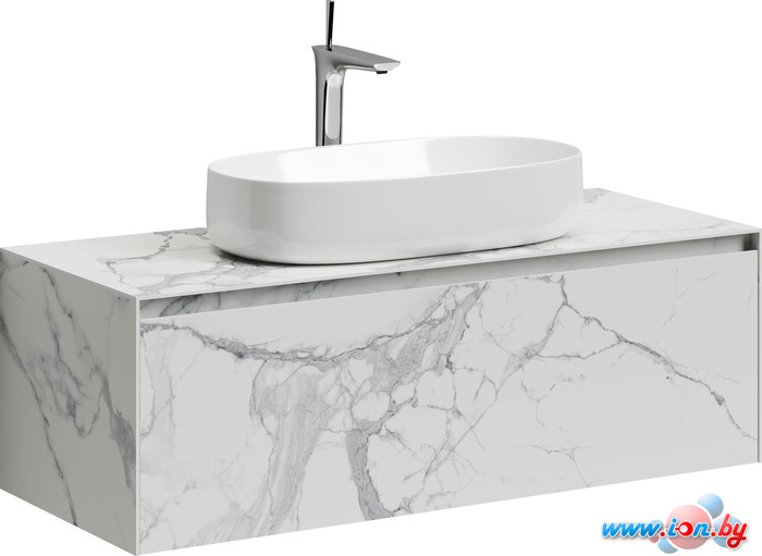 Sancos Тумба под умывальник Stone ST120SV (керамогранит Statuario White) в Бресте