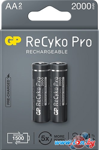 Аккумулятор GP ReCyko Pro AA 2000mAh 2 шт. 210AAHCB-EB2 в Гомеле