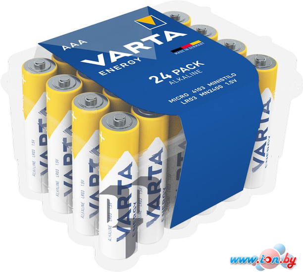 Батарейка Varta Energy LR03 AAA Alkaline 4103 229 224 24 шт в Гродно