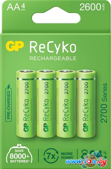 Аккумулятор GP ReCyko AA 2600mAh 4шт. в Минске