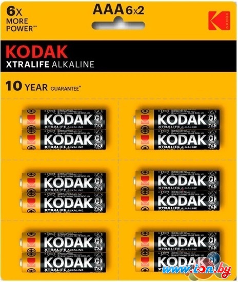 Батарейка Kodak Xtralife Alkaline AAA LR03 12BL Perforated (12 шт) в Гродно