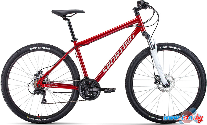 Велосипед Forward Sporting 27.5 3.2 HD р.19 2022 (темно-красный/серебристый) в Бресте