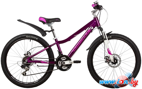 Велосипед Novatrack Novara 18.D 24 р.11 2022 (фиолетовый) в Могилёве