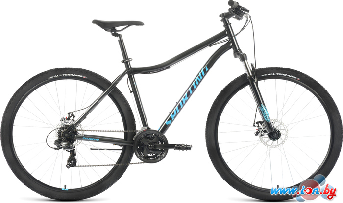 Велосипед Forward Sporting 29 2.2 D р.21 2022 (черный/бирюзовый) в Гомеле