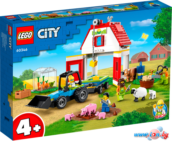 Конструктор LEGO City 60346 Ферма и амбар с животными в Могилёве