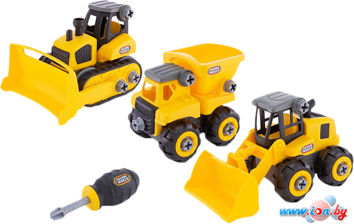 Конструктор Nikko Junior Builder 40031 3 in 1 Builder: Truck, Wheel Loader, Dozer в Витебске