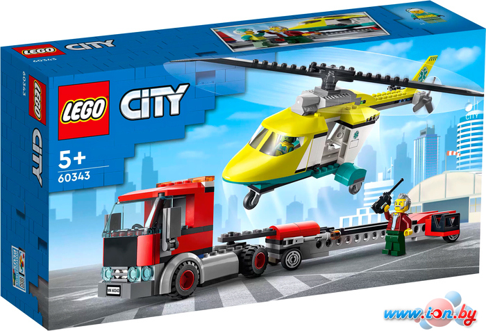 Конструктор LEGO City 60343 Грузовик для спасательного вертолета в Могилёве